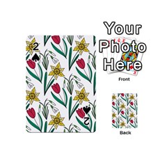 Flowers Bloom Pattern Spring Playing Cards 54 Designs (mini) by Tsamara