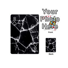 Dark Patch Art Crack Construction Playing Cards 54 Designs (mini) by Tsamara