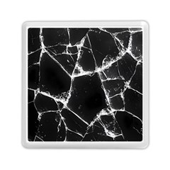Dark Patch Art Crack Construction Memory Card Reader (square) by Tsamara