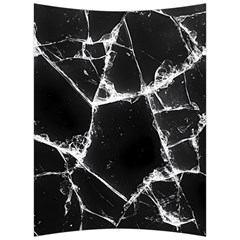 Dark Patch Art Crack Construction Back Support Cushion by Tsamara