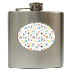 Bluey, Bluey Merch, Bluey Pattern, Bluey Bluey, Bingo, Bluey Design, Bluey Dog Hip Flask (6 Oz) by avitendut