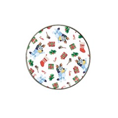 Bluey, Bluey Merch, Bluey Pattern, Bluey Bluey, Bingo, Bluey Design, Bluey Dog Hat Clip Ball Marker (4 Pack) by avitendut