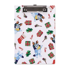 Bluey, Bluey Merch, Bluey Pattern, Bluey Bluey, Bingo, Bluey Design, Bluey Dog A5 Acrylic Clipboard by avitendut