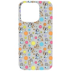 Bluey, Bluey Merch, Bluey Pattern, Bluey Bluey, Bingo, Bluey Design, Bluey Dog Iphone 15 Pro Black Uv Print Pc Hardshell Case by avitendut