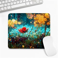 Flowers Detail Painting Nature Large Mousepad by Anend
