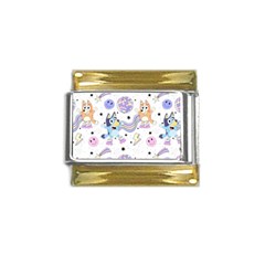 Bluey, Bluey Merch, Bluey Pattern, Bluey Bluey, Bingo, Bluey Design, Bluey Dog Gold Trim Italian Charm (9mm) by avitendut