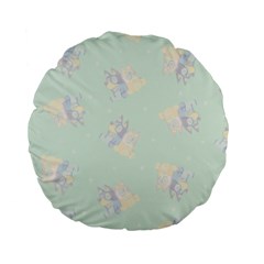 Bluey, Bluey Merch, Bluey Pattern, Bluey Bluey, Bingo, Bluey Design, Bluey Dog Standard 15  Premium Flano Round Cushions by avitendut