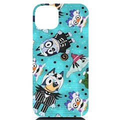 Bluey, Bluey Merch, Bluey Pattern, Bluey Bluey, Bingo, Bluey Design, Bluey Dog Iphone 14 Plus Black Uv Print Pc Hardshell Case by avitendut