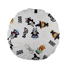 Bluey, Bluey Merch, Bluey Pattern, Bluey Bluey, Bingo, Bluey Design, Bluey Dog Standard 15  Premium Flano Round Cushions by avitendut