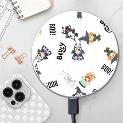 Bluey, Bluey Merch, Bluey Pattern, Bluey Bluey, Bingo, Bluey Design, Bluey Dog Wireless Fast Charger(white) by avitendut