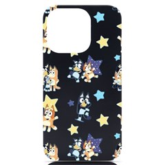 Bluey, Bluey Merch, Bluey Pattern, Bluey Bluey, Bingo, Bluey Design, Bluey Dog Iphone 14 Pro Black Uv Print Pc Hardshell Case by avitendut