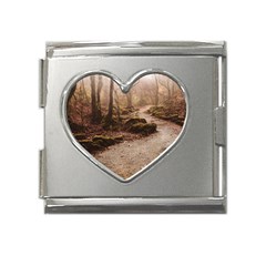 Path Trees Forest Fantasy Mega Link Heart Italian Charm (18mm) by Anend