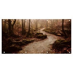 Path Trees Forest Fantasy Banner And Sign 8  X 4  by Anend