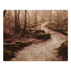 Path Trees Forest Fantasy 80  X 56  Premium Plush Fleece Blanket (large) by Anend