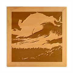 Ocean Sea Waves Wood Photo Frame Cube by Anend