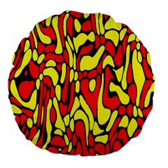 Rby 127 Large 18  Premium Flano Round Cushions by ArtworkByPatrick