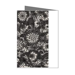 Mid Century Retro Floral 1970s 1960s Pattern 71 Mini Greeting Cards (pkg Of 8) by violetheavensky