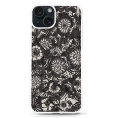 Mid Century Retro Floral 1970s 1960s Pattern 71 Iphone 15 Tpu Uv Print Case by violetheavensky