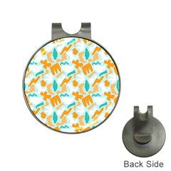 Design Pattern Seamless Tropical Hat Clips With Golf Markers by Tsamara