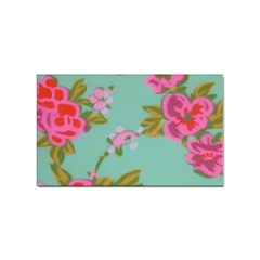Mid Century Retro Floral 1970s 1960s Pattern 81 Sticker Rectangular (100 Pack) by violetheavensky
