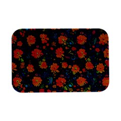 Mid Century Retro Floral 1970s 1960s Pattern 61 Open Lid Metal Box (silver)   by violetheavensky