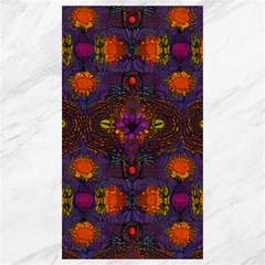 Mid Century Retro Floral 1970s 1960s Pattern 67 Canvas 40  X 72  by violetheavensky