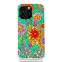 Mid Century Retro Floral 1970s 1960s Pattern 58 Iphone 16 Pro Max Tpu Uv Print Case by violetheavensky
