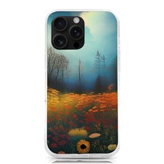 Wildflowers Field Outdoors Clouds Trees Cover Art Storm Mysterious Dream Landscape Iphone 16 Pro Max Tpu Uv Print Case by Posterlux
