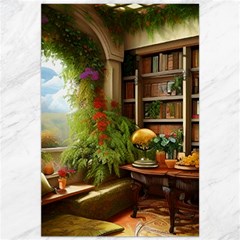 Room Interior Library Books Bookshelves Reading Literature Study Fiction Old Manor Book Nook Reading Canvas 20  X 30  by Posterlux