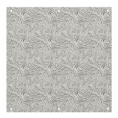 Light Grey Snake Banner And Sign 4  X 4  by DinkovaArt
