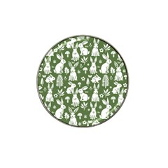 Easter Bunny Pattern Hat Clip Ball Marker by Valentinaart