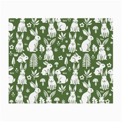 Easter Bunny Pattern Small Glasses Cloth (2 Sides) by Valentinaart