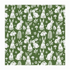 Easter Bunny Pattern Medium Glasses Cloth by Valentinaart