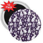 Easter bunny pattern 3  Magnets (10 pack)  Front