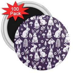 Easter Bunny Pattern 3  Magnets (100 Pack) by Valentinaart