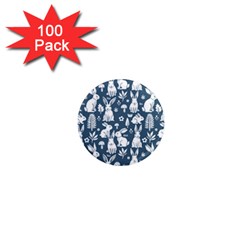Easter Bunny Pattern 1  Mini Magnets (100 Pack)  by Valentinaart