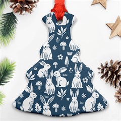 Easter Bunny Pattern Ornament (christmas Tree)  by Valentinaart