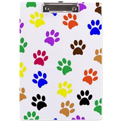 Pawprints Paw Prints Paw Animal A4 Acrylic Clipboard by Anend