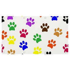 Pawprints Paw Prints Paw Animal Banner And Sign 7  X 4  by Anend