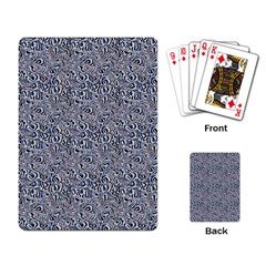 Blue Black Snake Pattern Playing Cards Single Design (rectangle) by DinkovaArt