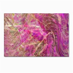 Pink Blend Postcard 6 x 4  (pkg Of 10) by kaleidomarblingart