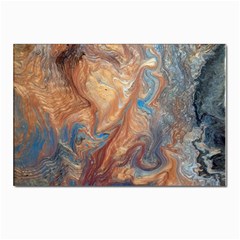 Blue Flow Postcard 6 x 4  (pkg Of 10) by kaleidomarblingart