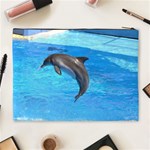 Jumping Dolphin Cosmetic Bag (XL) Back